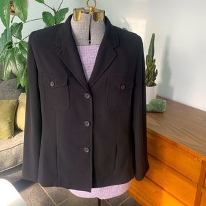 Black blazer with pockets in excellent condition size 14